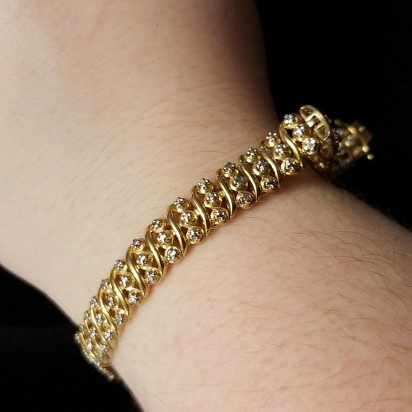 925 diamond simulat bracelet - Picture 4 of 7